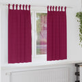 vidaXL Firany blackout z kółkami 2 pcs Czerwone wino 175 x 140 cm