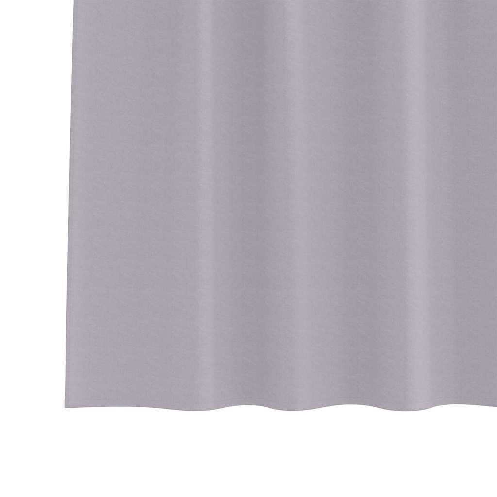 vidaXL Firany blackout z kółkami 2 pcs Metaliczny Szary 140 x 140 cm