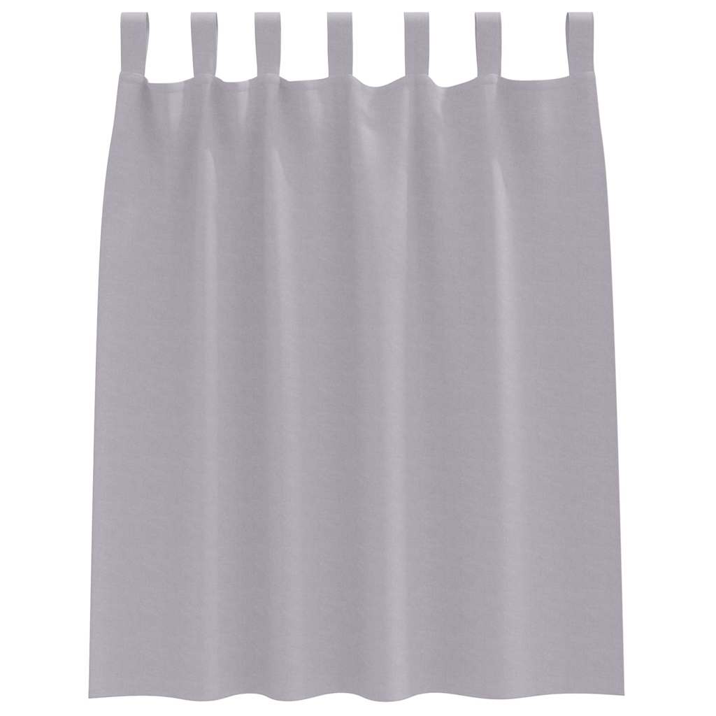 vidaXL Firany blackout z kółkami 2 pcs Metaliczny Szary 140 x 140 cm