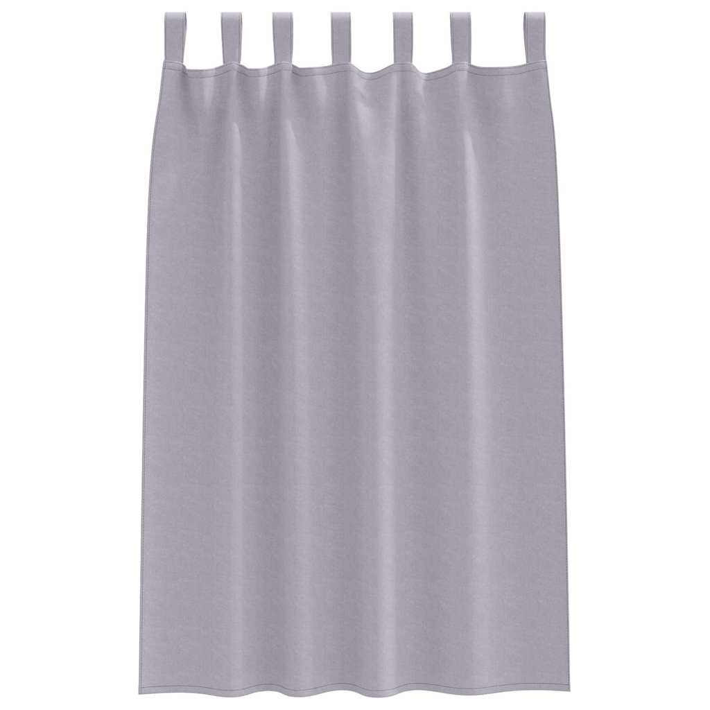 vidaXL Firany blackout z kółkami 2 pcs Metaliczny Szary 175 x 140 cm