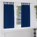 vidaXL Firany blackout z kółkami 2 pcs Ciemnoniebieski 175 x 140 cm