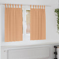 vidaXL Firany blackout z kółkami 2 pcs Jasny Brąz 140 x 140 cm