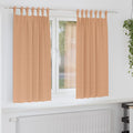 vidaXL Firany blackout z kółkami 2 pcs Jasny Brąz 175 x 140 cm