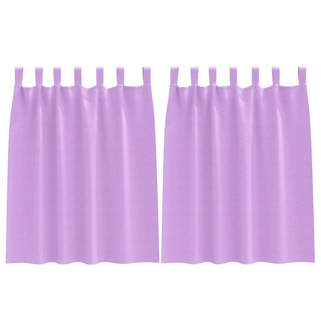 vidaXL Firany blackout z kółkami 2 pcs Fioletowy 140 x 140 cm