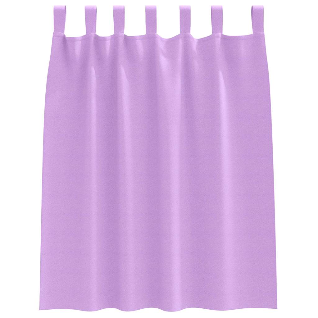 vidaXL Firany blackout z kółkami 2 pcs Fioletowy 140 x 140 cm