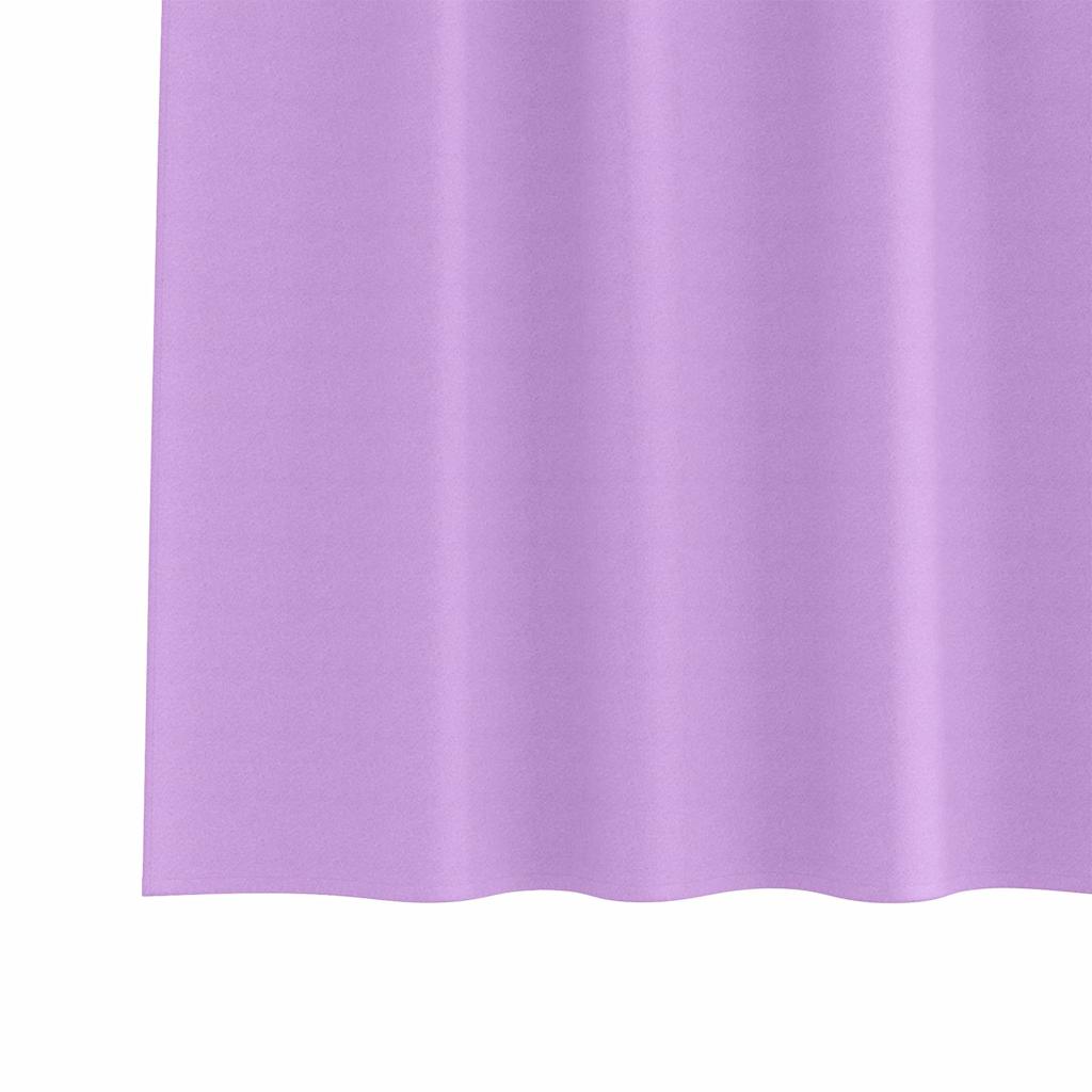 vidaXL Firany blackout z kółkami 2 pcs Fioletowy 175 x 140 cm