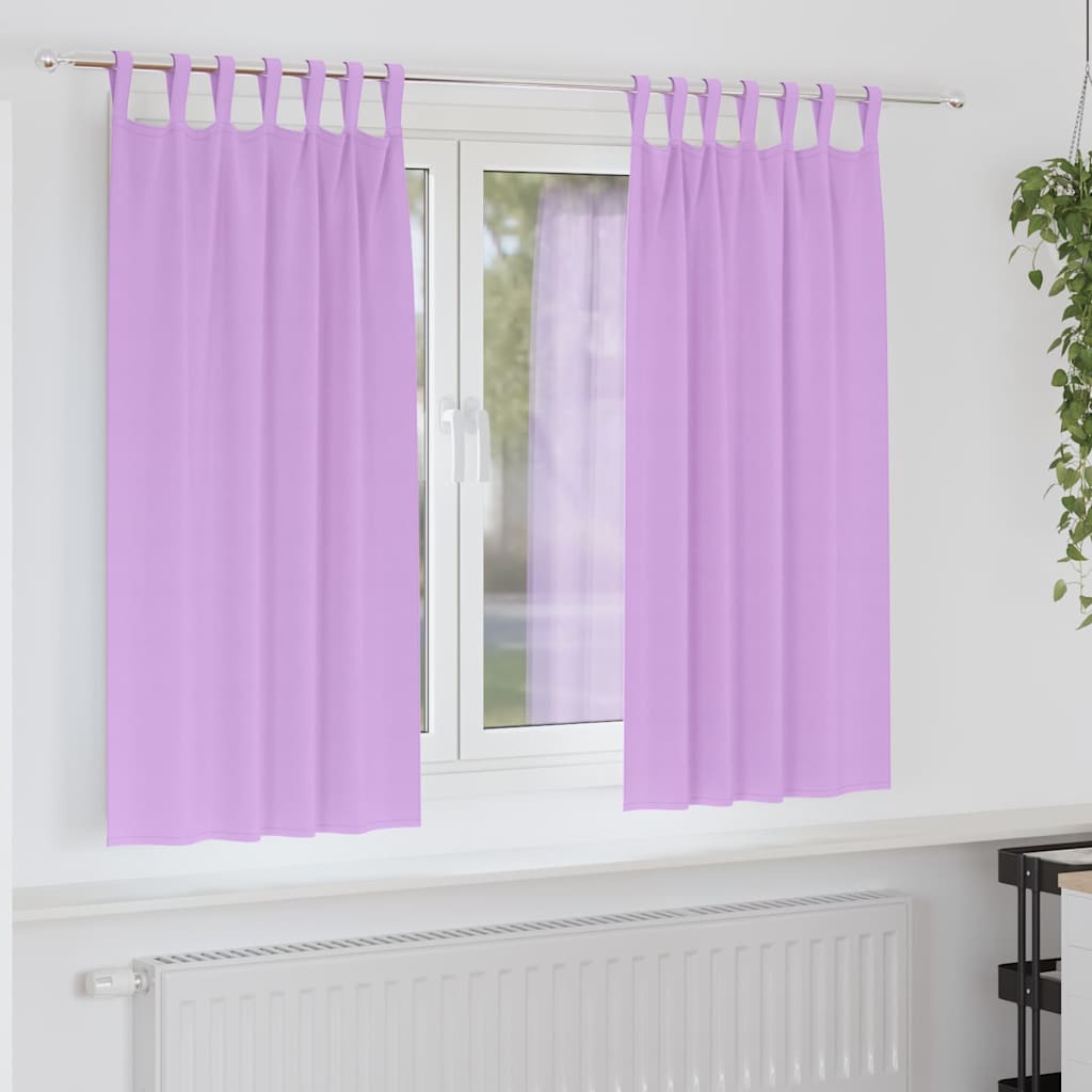 vidaXL Firany blackout z kółkami 2 pcs Fioletowy 175 x 140 cm