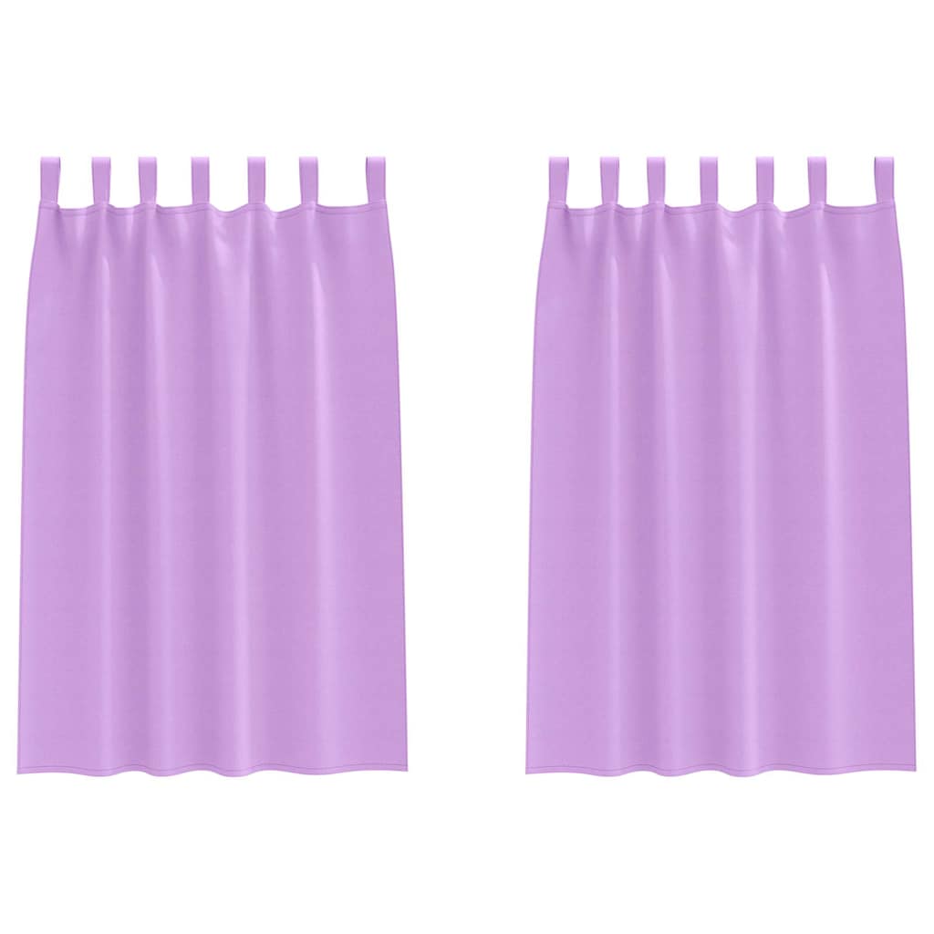vidaXL Firany blackout z kółkami 2 pcs Fioletowy 175 x 140 cm