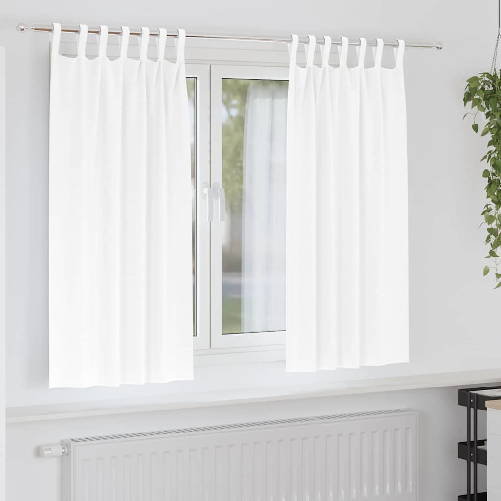 vidaXL Firany blackout z kółkami 2 pcs Czysta Biała 175 x 140 cm