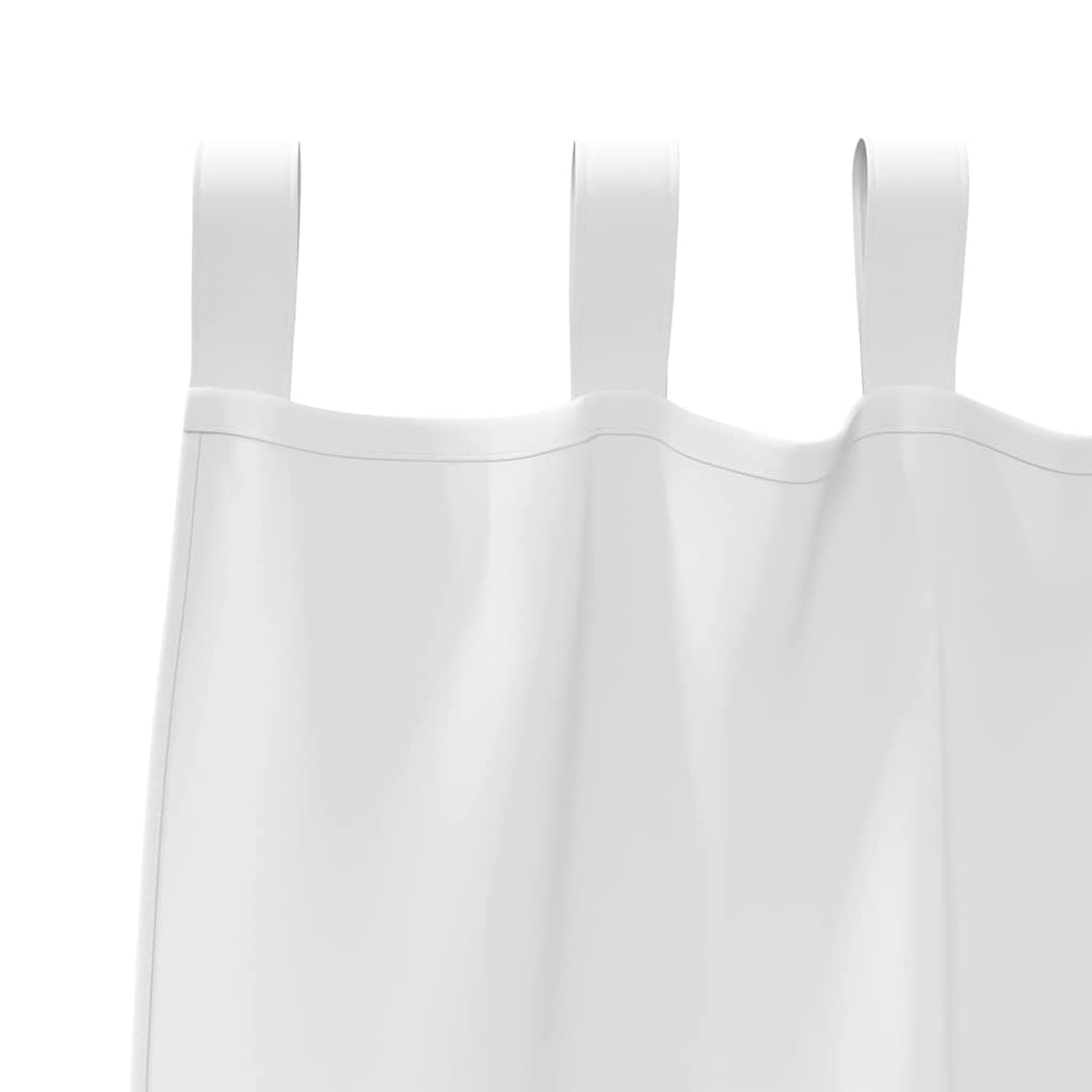 vidaXL Firany blackout z kółkami 2 pcs Czysta Biała 225 x 140 cm