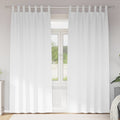 vidaXL Firany blackout z kółkami 2 pcs Czysta Biała 225 x 140 cm