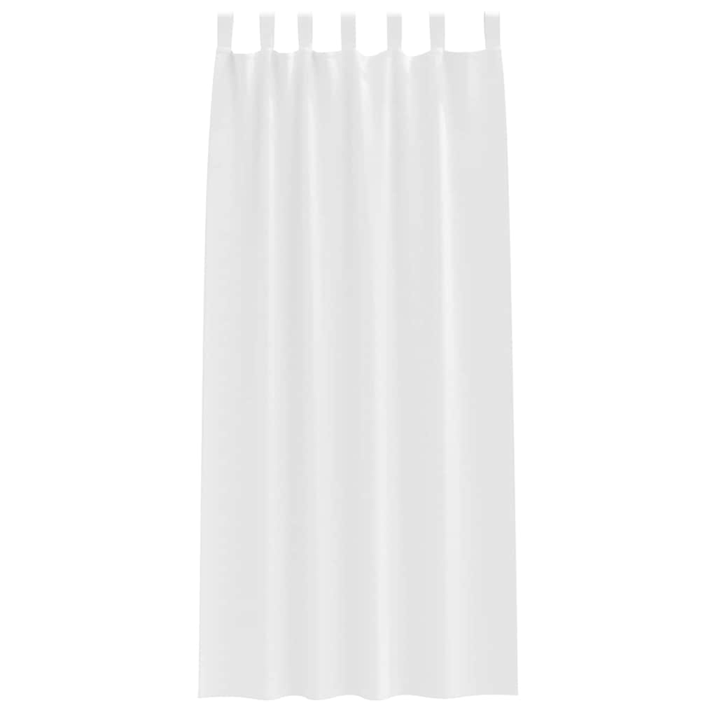 vidaXL Firany blackout z kółkami 2 pcs Czysta Biała 225 x 140 cm