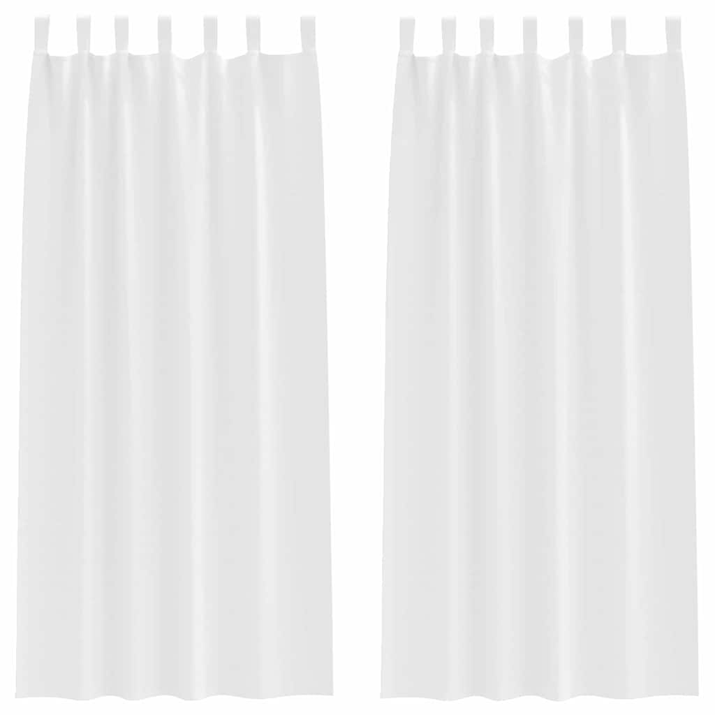 vidaXL Firany blackout z kółkami 2 pcs Czysta Biała 260 x 140 cm