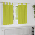 vidaXL Firany blackout z kółkami 2 pcs Zielony 140 x 140 cm Poliester