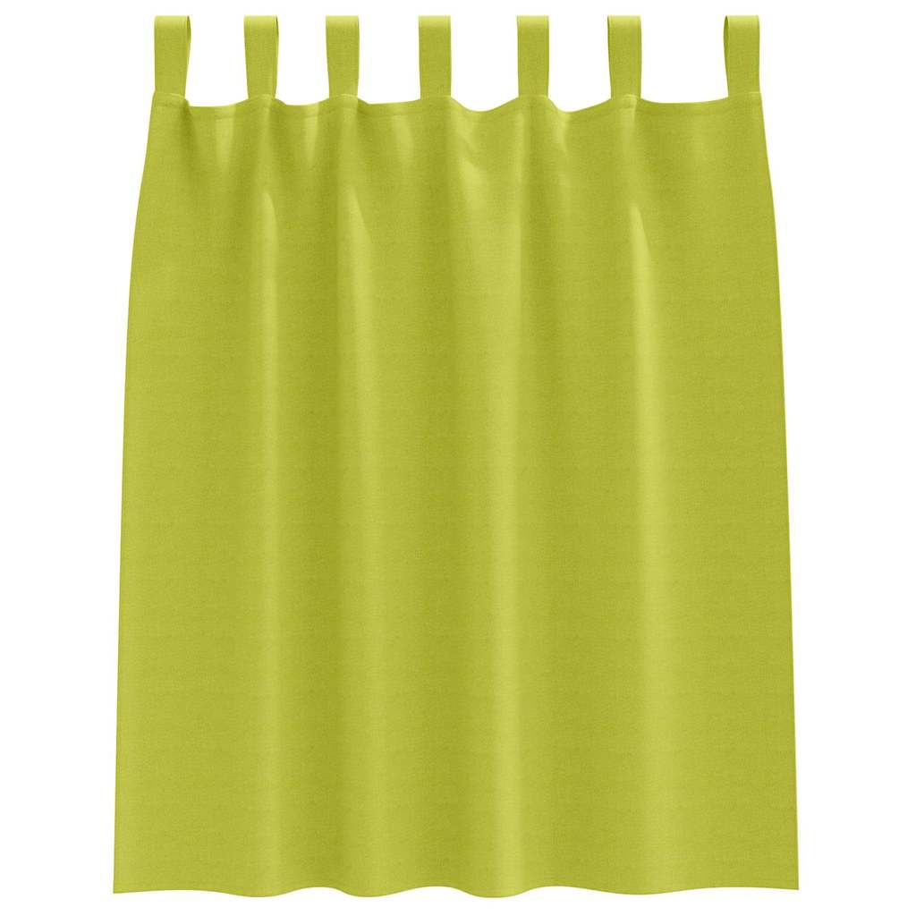 vidaXL Firany blackout z kółkami 2 pcs Zielony 140 x 140 cm Poliester