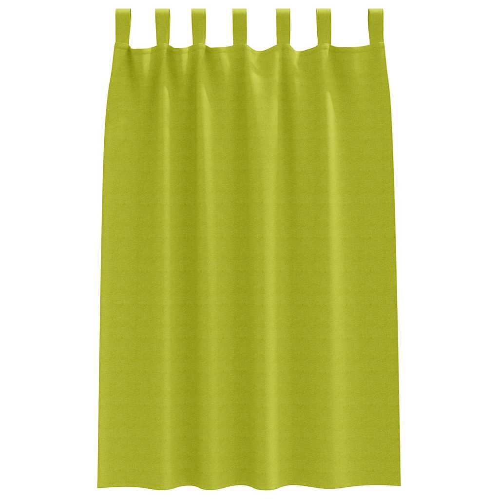 vidaXL Firany blackout z kółkami 2 pcs Zielony 175 x 140 cm Poliester