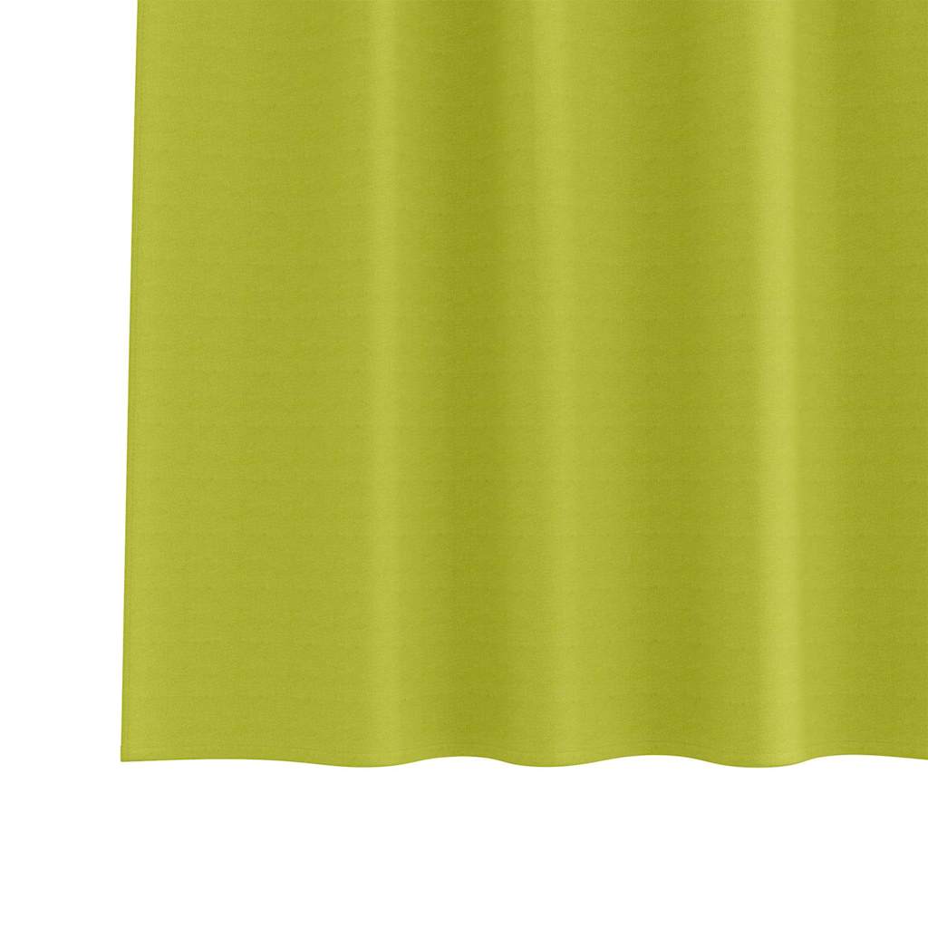 vidaXL Firany blackout z kółkami 2 pcs Zielony 225 x 140 cm Poliester