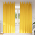 vidaXL Firany blackout z kółkami 2 pcs Musztardowy Żółty 225 x 140 cm
