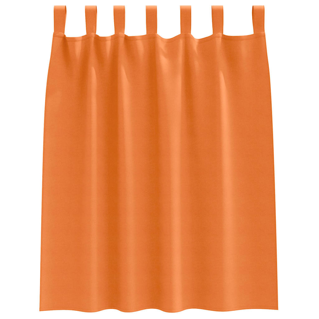 vidaXL Firany blackout z kółkami 2 pcs Jasnopomarańczowy 140 x 140 cm