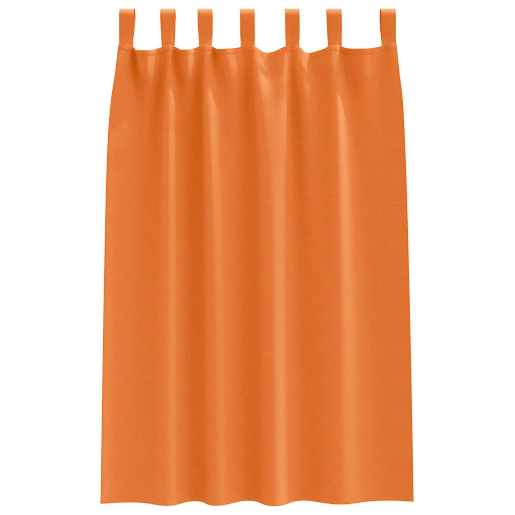 vidaXL Firany blackout z kółkami 2 pcs Jasnopomarańczowy 175 x 140 cm