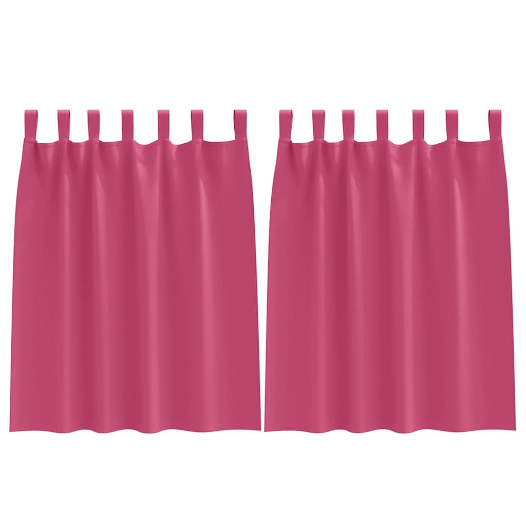 vidaXL Firany blackout z kółkami 2 pcs Jasnoróżowy 140 x 140 cm