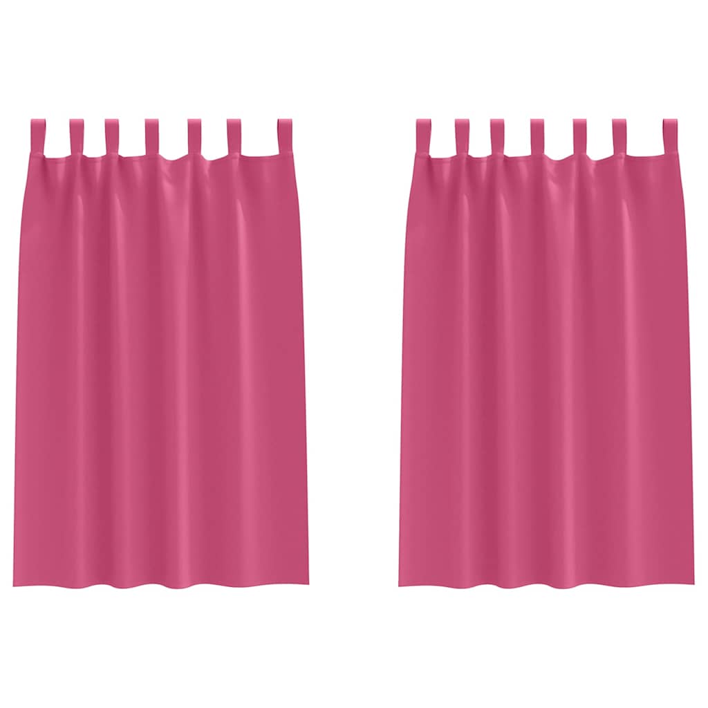 vidaXL Firany blackout z kółkami 2 pcs Jasnoróżowy 175 x 140 cm