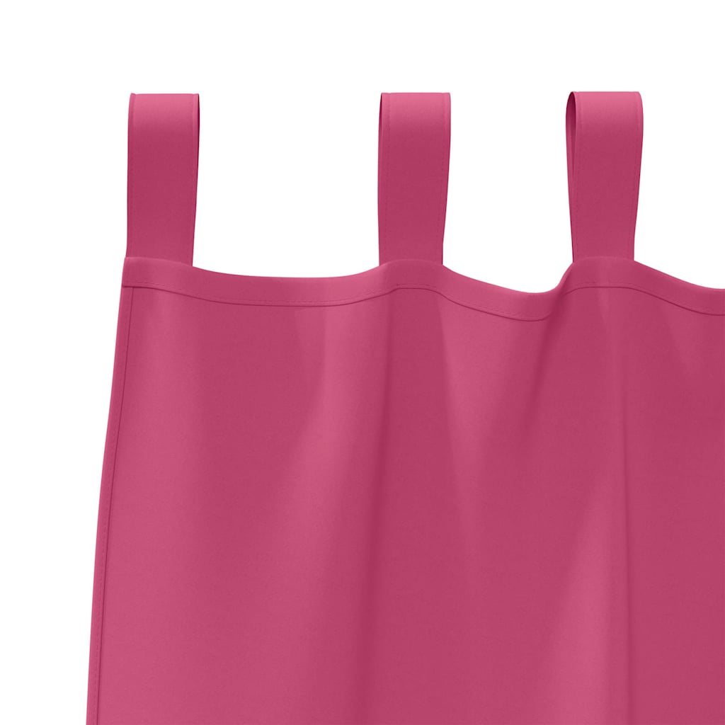 vidaXL Firany blackout z kółkami 2 pcs Jasnoróżowy 245 x 140 cm