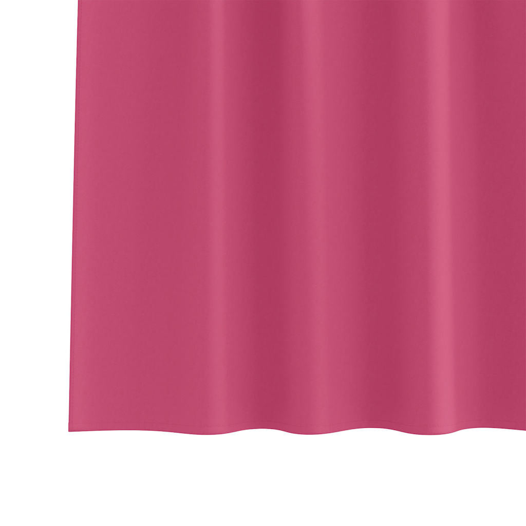 vidaXL Firany blackout z kółkami 2 pcs Jasnoróżowy 245 x 140 cm