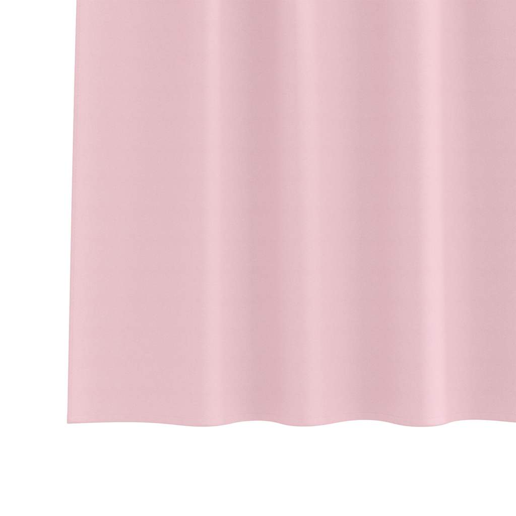 vidaXL Firany blackout z kółkami 2 pcs Dziecięcy róż 140 x 140 cm