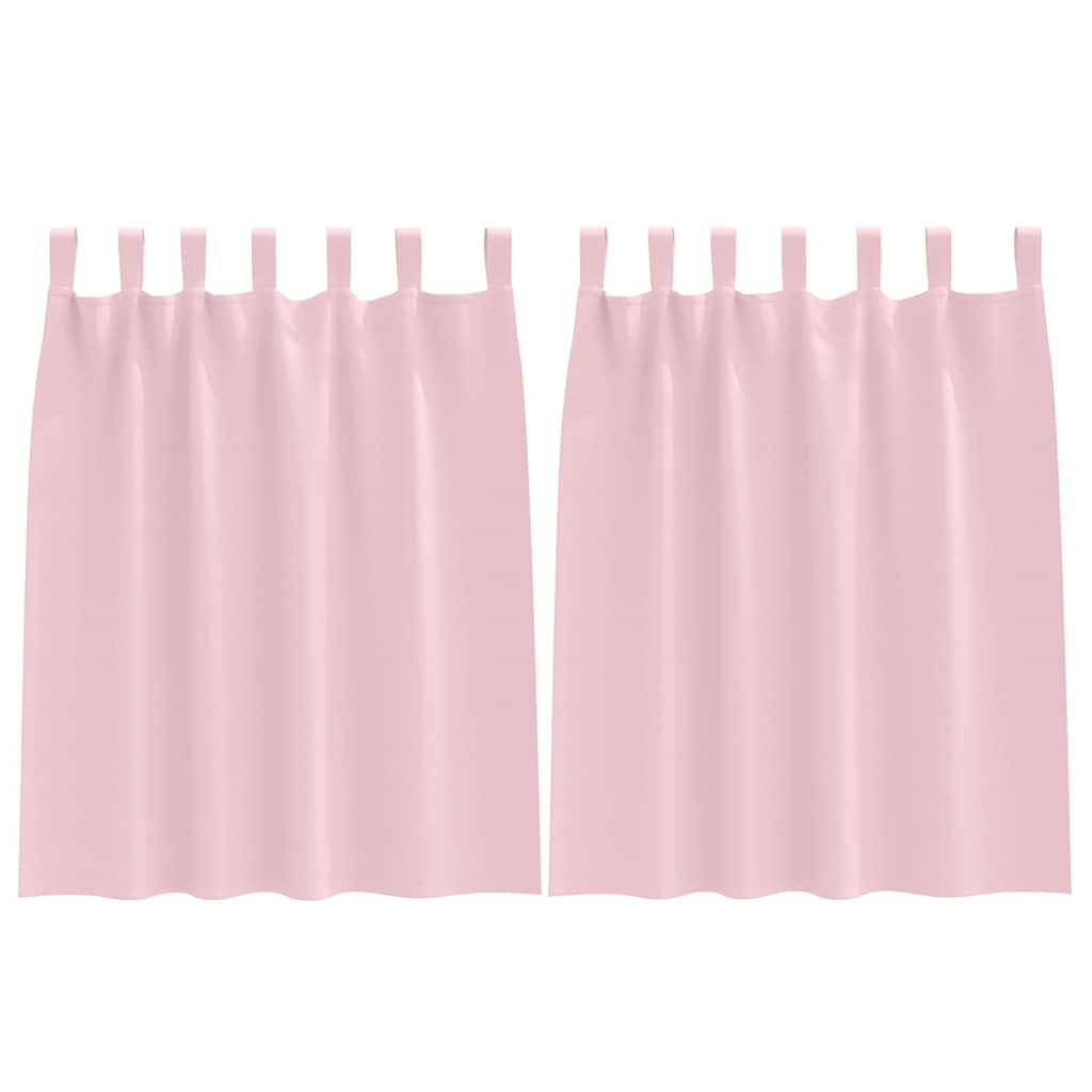 vidaXL Firany blackout z kółkami 2 pcs Dziecięcy róż 140 x 140 cm