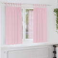 vidaXL Firany blackout z kółkami 2 pcs Dziecięcy róż 175 x 140 cm
