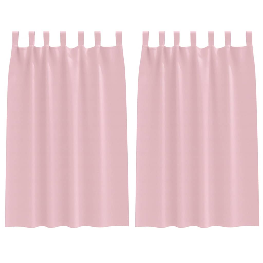 vidaXL Firany blackout z kółkami 2 pcs Dziecięcy róż 175 x 140 cm