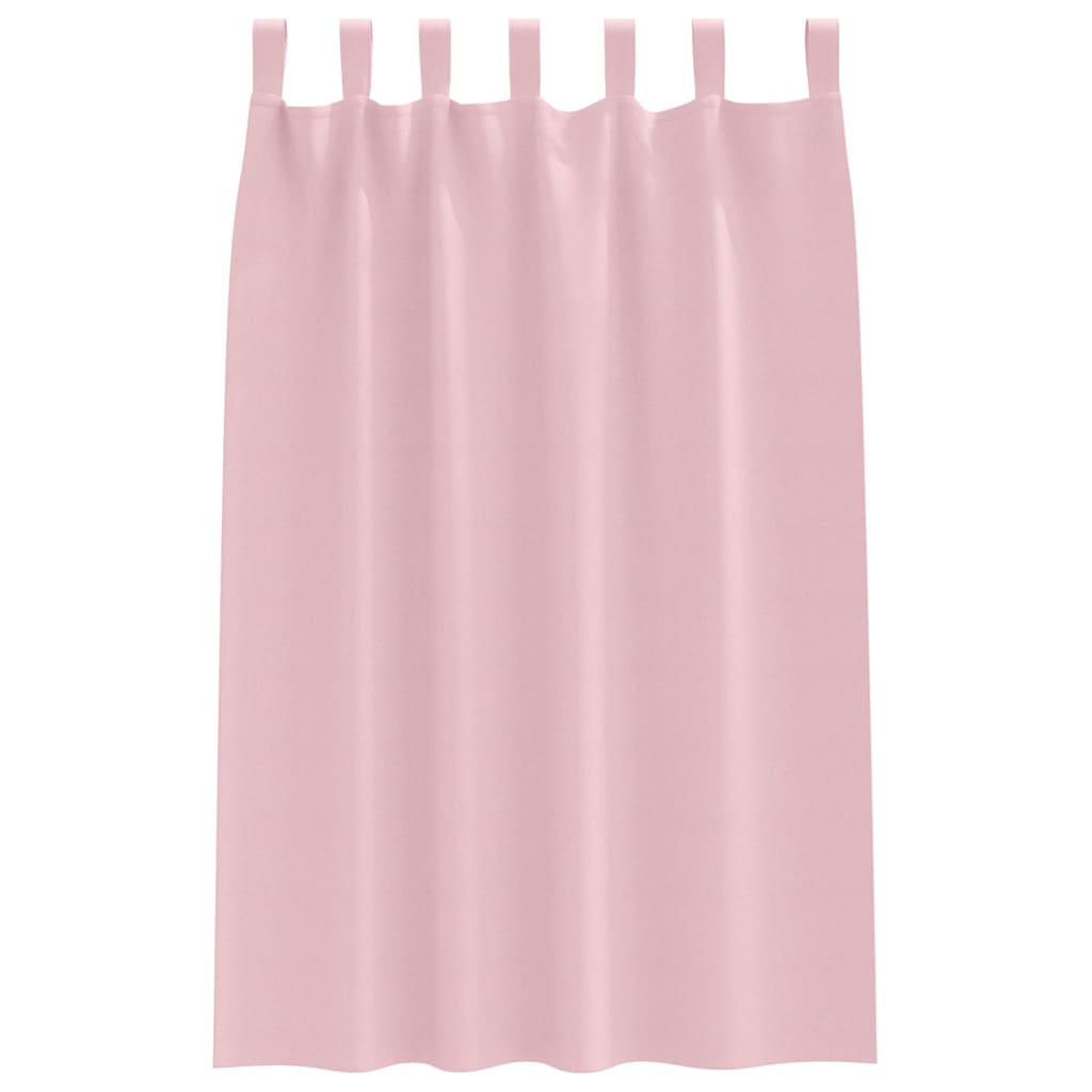 vidaXL Firany blackout z kółkami 2 pcs Dziecięcy róż 175 x 140 cm