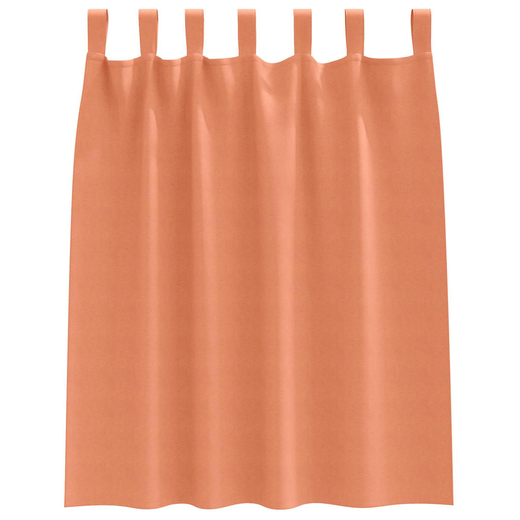 vidaXL Firany blackout z kółkami 2 pcs terakota 140 x 140 cm Poliester