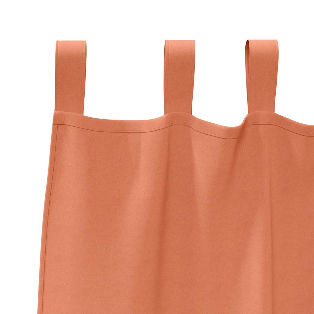 vidaXL Firany blackout z kółkami 2 pcs terakota 245 x 140 cm Poliester