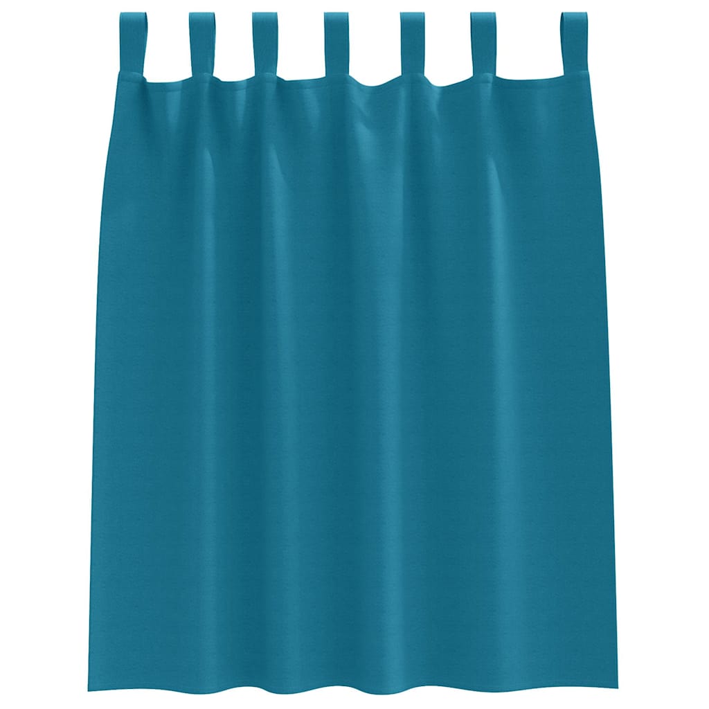 vidaXL Firany blackout z kółkami 2 pcs Turkusowy 140 x 140 cm