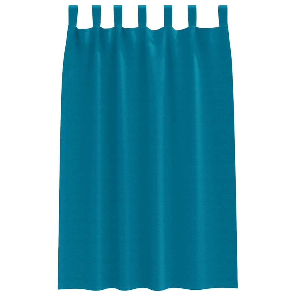 vidaXL Firany blackout z kółkami 2 pcs Turkusowy 175 x 140 cm