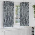 vidaXL Zasłony z weluru 2 pcs Srebrnoszary 175 x 140 cm Aksamit