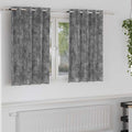 vidaXL Zasłony z weluru z zasłonami 2 pcs Szary 140 x 140 cm Aksamit