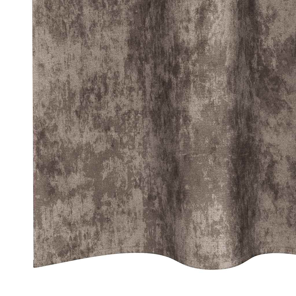 vidaXL Zasłony z weluru 2 pcs Cappuccino 260 x 140 cm Aksamit
