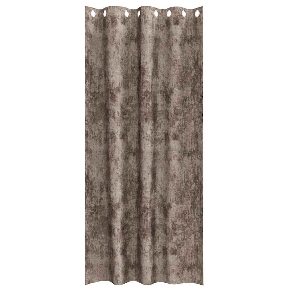 vidaXL Zasłony z weluru 2 pcs Cappuccino 260 x 140 cm Aksamit