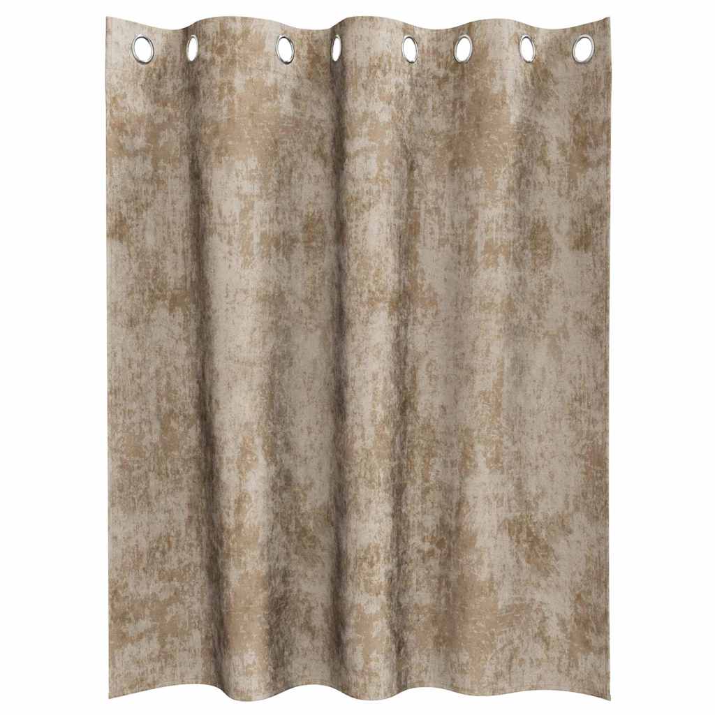 vidaXL Zasłony z weluru 2 pcs szampański 140 x 140 cm Aksamit