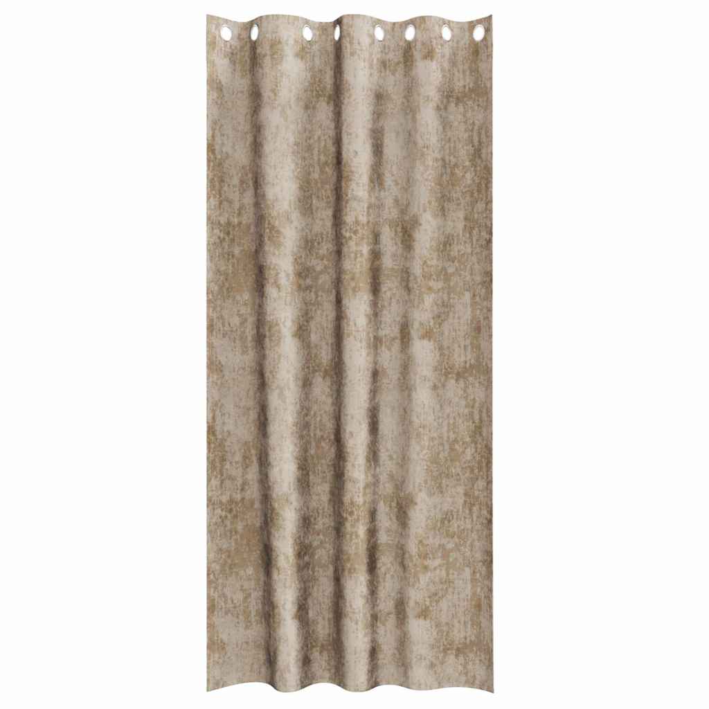 vidaXL Zasłony z weluru 2 pcs szampański 260 x 140 cm Aksamit