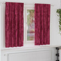vidaXL Zasłony z weluru 2 pcs czerwone wino 175 x 140 cm Aksamit