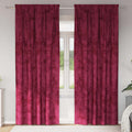 vidaXL Zasłony z weluru 2 pcs Czerwone wino 260 x 140 cm Aksamit