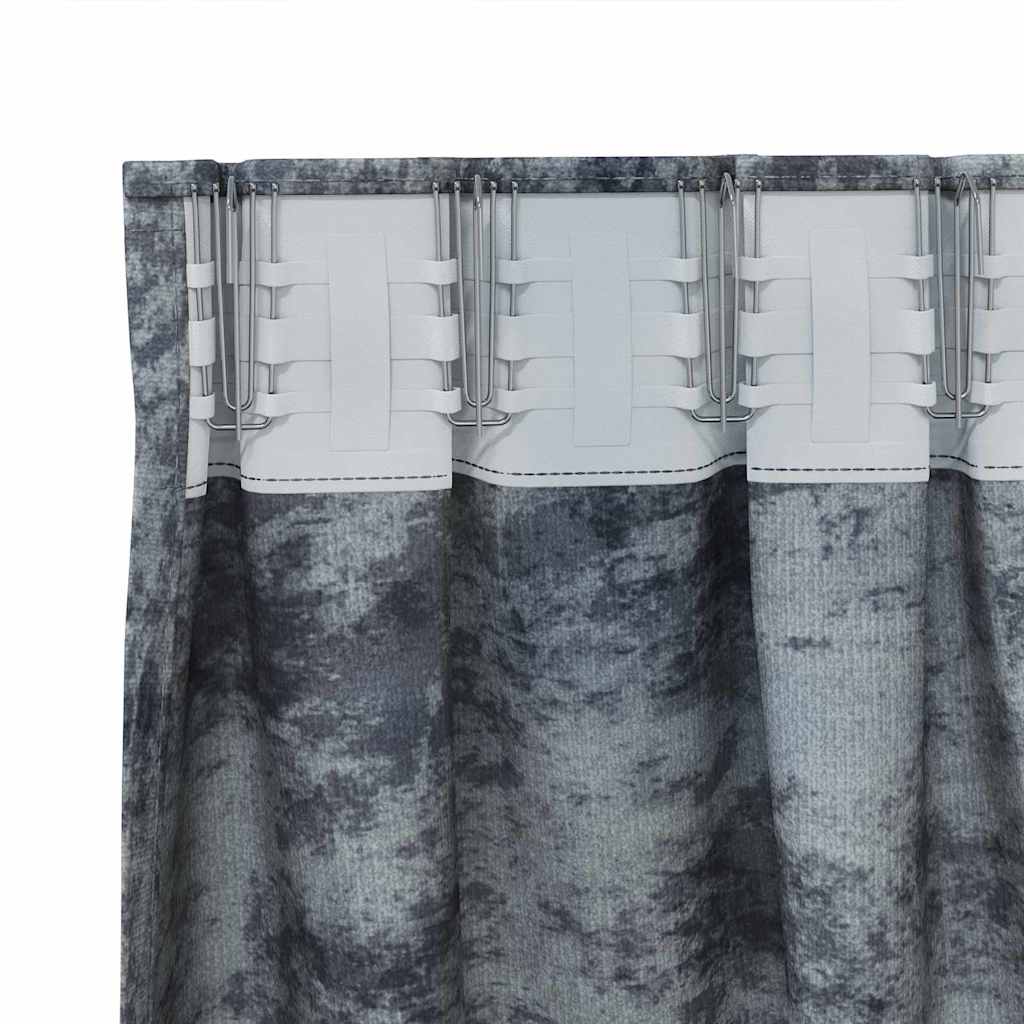 vidaXL Zasłony z weluru 2 pcs Srebrnoszary 140 x 140 cm Aksamit