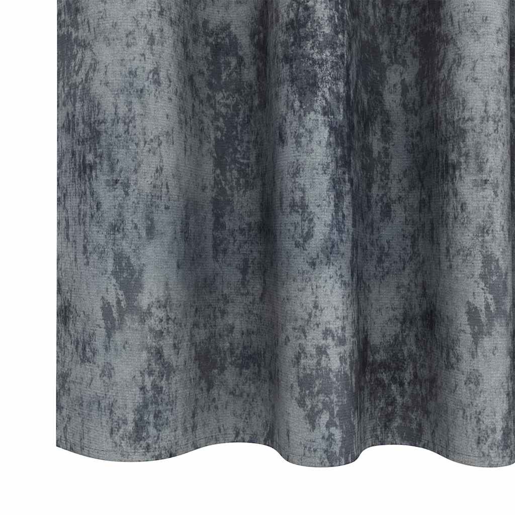 vidaXL Zasłony z weluru 2 pcs Srebrnoszary 245 x 140 cm Aksamit