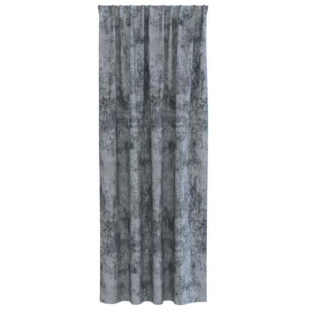 vidaXL Zasłony z weluru 2 pcs Srebrnoszary 245 x 140 cm Aksamit