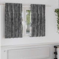 vidaXL Zasłony z weluru z zasłonami 2 pcs Szary 140 x 140 cm Aksamit