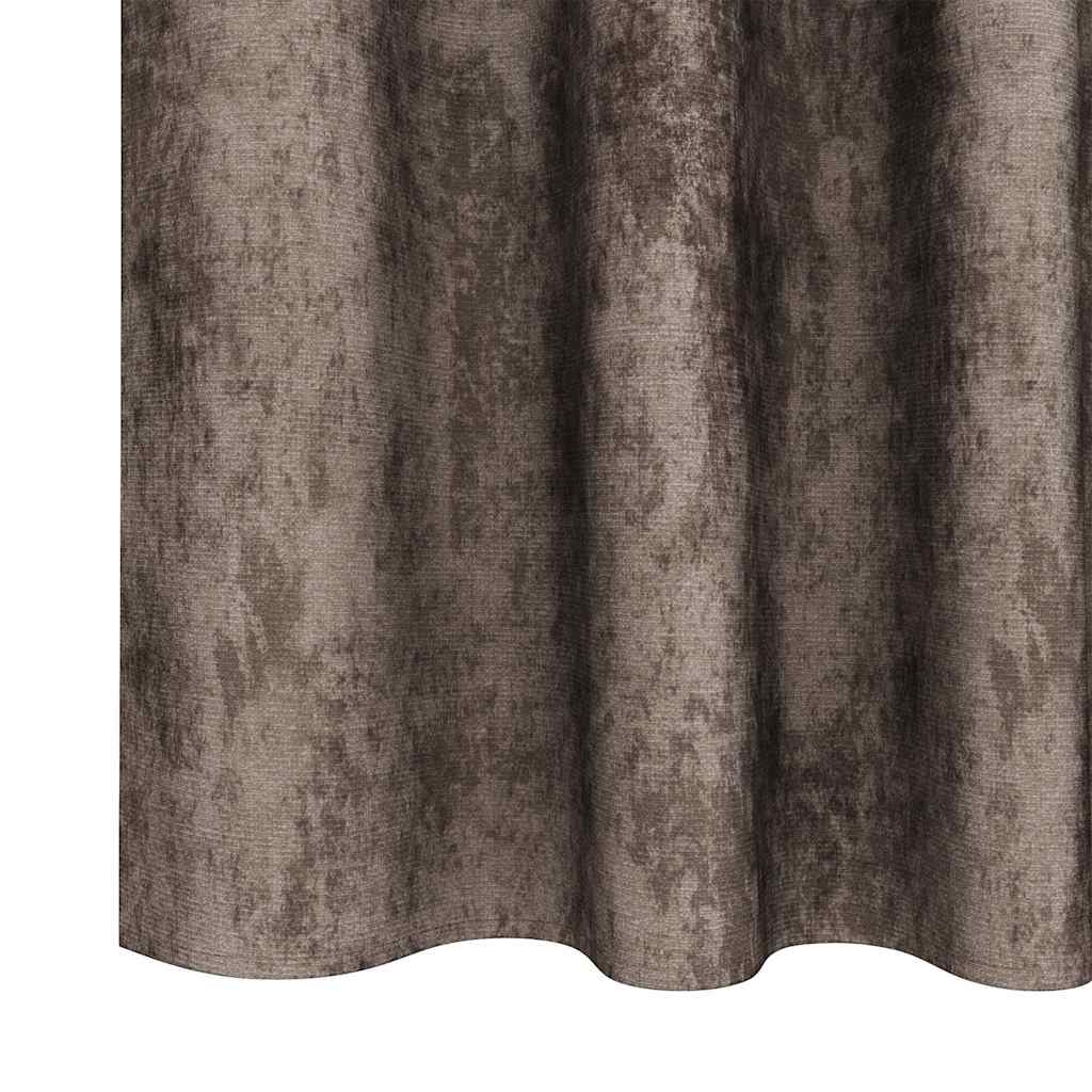 vidaXL Zasłony z weluru 2 pcs Cappuccino 245 x 140 cm Aksamit